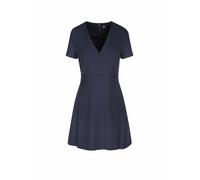 BOSS Vestido business ajustado con cuello en pico y botones tono sobre tono - StyleDahelga, 50531904 Azul oscuro 38