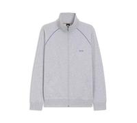 BOSS Chaqueta de algodón elástico con cremallera y ribetes en contraste - StyleMix&Match Jacket Z, 50515307 Gris claro L