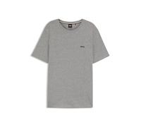 Hugo Boss Camiseta Mix&Match de algodón elástico con logo bordado gris claro XL
