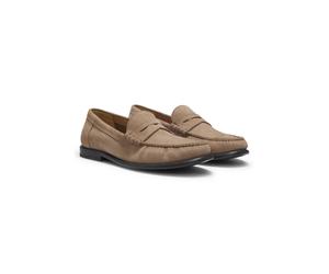 BOSS Mocasines de ante con antifaz y logo grabado - StyleTevan_Mocc_sd, 50563161 Beige 40