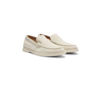BOSS Mocasines de ante con logotipo en relieve - StyleSienne_Loaf_sd_N, 50543083 Blanco 41