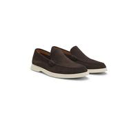 BOSS Mocasines de ante con logo grabado - StyleSienne_Loaf_sd_N, 50543083 Marrón oscuro 44