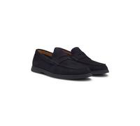 BOSS Mocasines de ante con ribete de antifaz con logo - StyleSienne_Loaf_sdpe, 50568763 Azul oscuro 46