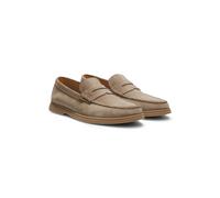 BOSS Mocasines de ante con ribete de antifaz con logo - StyleSienne_Loaf_sdpe, 50568763 Beige 44