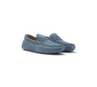BOSS Mocasines de ante con ribete de antifaz - StyleNoel_Mocc_sdpeb, 50541750 Celeste 44