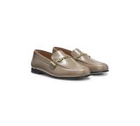 BOSS Mocasines de piel con cadena y detalle de logo - StyleJadey_Mocc_LSCH, 50568568 Marrón 39