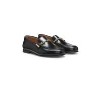 BOSS Mocasines de piel con cadena y detalle de logo - StyleJadey_Mocc_LSCH, 50568568 Negro 41