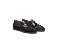 BOSS Mocasines de piel con monograma Double B - StyleLycia_Mocc_LTWR, 50573102 Negro 36