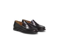 BOSS Mocasines de piel con ribete de antifaz - StyleTevan_Mocc_bo, 50557750 Rojo oscuro 46