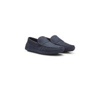 BOSS Mocasines de piel nobuk con suela driver - StyleNoel_Mocc_tbnu, 50548116 Azul oscuro 39