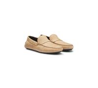 BOSS Mocasines de piel nobuk con suela driver - StyleNoel_Mocc_tbnu, 50548116 Beige 46