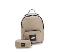 BOSS Mochila con logo para niños y estuche a juego - StyleJ53127/295UNQ, J53127 Beige ONESI