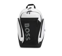 BOSS Mochila con logo y bolsillos de malla en la parte delantera - StyleOnset_Backpack, 50548090 Blanco pcs.