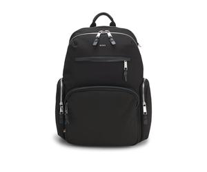 BOSS Mochila con varios bolsillos y apliques de piel - StyleHighway_N_Backpack N, 50536485 Negro pcs.
