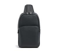 BOSS | Mochila sling | azul | cuero de vaca graneado