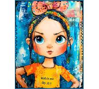 BOSS MODE: Always On - Bold Notebook for Confident Girls & Teens: 8x11 Inch Lined Journal with Fierce Girl Art | 160 Pages for Daily Goals, Notes & Personal Power