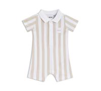 BOSS Mono corto para bebé de algodón a rayas con cuello de polo - StyleJ53032/24901M, J53032 Beige 74