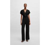 BOSS Mono de cuello en pico con parte delantera cruzada - StyleDebasa, 50500086 Negro 44