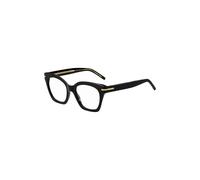 BOSS Montura para gafas graduadas de acetato negro con detalles metálicos dorados - StyleBOSS 16118075019, 58114994 Negro pcs.