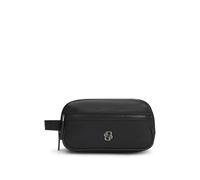 BOSS Neceser de sarga con detalle metálico de monograma Double B - StyleB_Icon_Washbag, 50548082 Negro pcs.