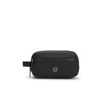 BOSS Neceser de sarga estructurada con logo - StyleB_Icon_Washbag, 50548082 Negro pcs.