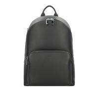 BOSS Mochila de piel granulada italiana con logo grabado - StyleNew Crosstown_S Bckp, 50536142 Negro pcs.