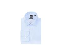 BOSS Camisa regular fit en satén de algodón de planchado fácil a rayas - StyleH-JOE-kent-C1-214, 50549904 Rayas azules 39