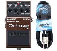Boss OC-5 - Pedal de efecto octava + cable de guitarra keepdrum