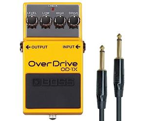Boss OD-1X Overdrive - Dispositivo de efectos con pedal y cable jack keepdrum
