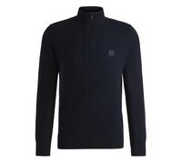 Boss Orange- Kanobix S Half-Zip Pullover- Knitwear- Hombre- Azul- S- Kanobix S Half-Zip Pullover