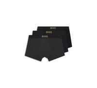 Boss Pack de 3 Calzoncillos Tipo bóxer para Hombre, Color Dorado, Logo G, Open Miscellaneous, L