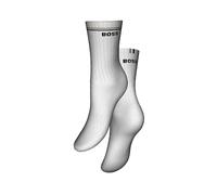 Boss Pack de dos calcetines deportivas de mujer en color negro. Blanco 39-42