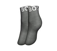 Boss Pack de dos calcetines tobilleros de mujer en color negro. Gris 39-42