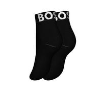 BOSS Paquete de 2 pares de calcetines cortos con logos en contraste - Style2P SH Logo CC W, 50502066 Negro 35-38