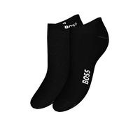 Boss Pack de dos calcetines tobilleros de mujer en color negro. Negro 35-38