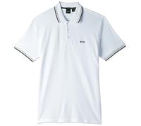 BOSS Paddy - Polo de Manga Corta para Hombre, Blanco Clásico, X-Large