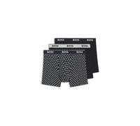 BOSS Paquete de tres calzoncillos bóxer de algodón elástico con logos en la cintura - StyleBoxerBr 3P Power Des, 50554438 Azul M