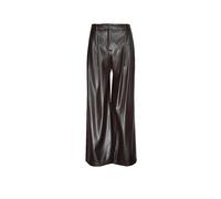 BOSS Pantalones de pernera ancha en piel sintética - StyleTiana4-M, 50564757 Marrón oscuro 42