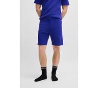 BOSS Pantalones cortos de pijama en algodón con logo bordado - StyleWaffle Shorts, 50535884 Azul L