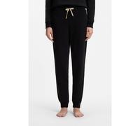 BOSS Pantalones de chándal con puños y cordón de la marca - StyleCP Stripe_Pants Cuff, 50524759 Negro S