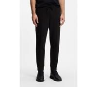 BOSS Pantalones de chándal de algodón con detalles de ribete - StyleJT_Join Hadiko, 50553574 Negro 6XL