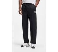 BOSS Pantalones de chándal de algodón con logo inspirado en el tenis - StyleJT_Join Hurley, 50553685 Azul oscuro L