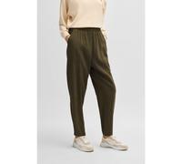 BOSS Pantalones de chándal de tejido fluido con detalles de costuras decorativas - StyleC_Taiya2-W, 50532426 Verde oscuro 44