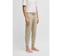 BOSS Pantalones de chándal en felpa de algodón con cordón y logo estampado - StyleAuthentic Pants, 50535813 Beige claro XXL