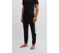 BOSS Pantalones de chándal en felpa de algodón con paneles laterales en contraste - StyleIconic Pants, 50535786 Negro XXL