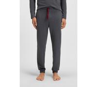 BOSS Pantalones de chándal en punto de algodón elástico con logo bordado - StyleMix&Match Pants, 50515305 Gris oscuro M