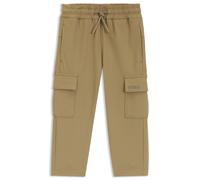 BOSS Pantalones de chándal para niños en forro polar arrugado con bolsillos tipo cargo - StyleJ52855/29502A, J52855 Marrón 94