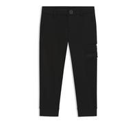 BOSS Pantalones de chándal para niños en piqué elástico con logo estampado - StyleJ52296/09B04A, J52296 Negro 114