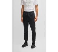 BOSS Pantalones de chándal relaxed fit con círculos tejidos en jacquard - StyleHover Striped C, 50537373 Negro XXL