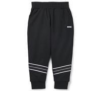 BOSS Pantalones de chándal tapered fit para niños con ribetes de espiga - StyleJ51161/09B06A, J51161 Negro 126